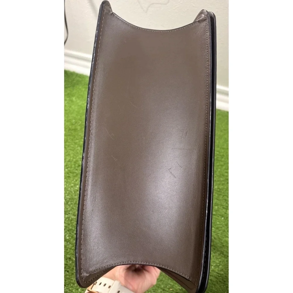 Leather Coach‎ Purse Crocodile Embossed Parker 32 Bag No Strap EUC Designer